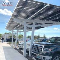 Carport Solare in Alluminio con Sistema di Montaggio per Supermercati e Aree di Servizio, Direttamente dalla Fabbrica