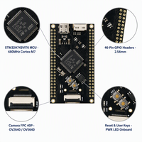 Carte de développement STM32H743VIT6 480 MHz Cortex-M7 avec caméra OV2640/OV5640, emplacement pour carte TF, 80 GPIO, USB C 5V