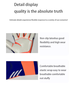 2025 Nieuwe Leao Professionele Latex Sport Futsal Jeugdvoetbal Keeper Handschoenen Voetbal Keeper Handschoenen Te Koop - Product Image 5