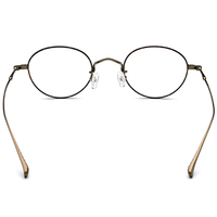 Gafas Borregls de Titanio Puro para Hombre, Montura Redonda de Diseño, Marca Nueva 2025, Ligeras, Estilo Japonés, Modelo 185690