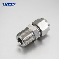 Raccord de tube JAZZY, Raccord tube-tuyau mâle, Connecteur mâle DMC, Connecteur d'union traversante DBMC, Raccord coudé mâle DME pour tube instrument