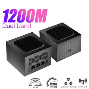 Sistema WiFi Inalámbrico <span class=keywords><strong>Mesh</strong></span> para Toda la Casa <span class=keywords><strong>AC1200</strong></span>, Router WiFi de 2.4G y 5GHz, Repetidor de Alta Velocidad, Similar a MW6 - Product Image 1