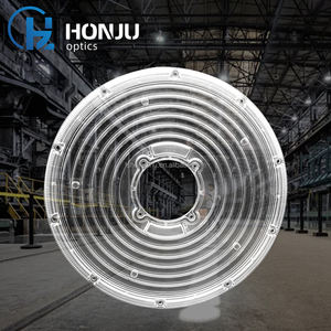 HONJU 150W 하이 베이 라이트 렌즈 226MM 직경 120 도 광학 PC 플라스틱 소재 UFO 산업용 LED 렌즈 반사경 - Product Image 2