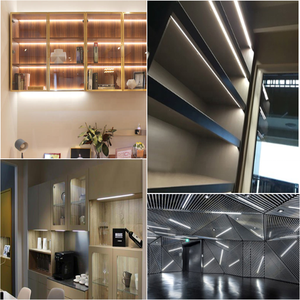 แถบไฟ LED อลูมิเนียมแบบฝังสีเงิน6063-T5สำหรับไฟ LED ขนาด10มม. สำหรับให้แสงสว่างในร่ม - Product Image 6