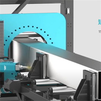 Machine de découpe laser automatique Kasry 360 pour profilés en acier H, structures en acier avec moteur servo