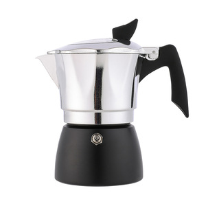 Cubierta de plástico transparente moderna de doble color, cafetera italiana octogonal especial para principiantes, café Mocha a mano - Product Image 6
