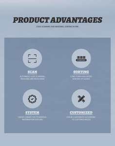 نظام خط آلي لفرز الطرود، آلة فرز الطرود لمراكز التعبئة، فارز متقاطع أوتوماتيكي، مُصنِّع ناقل حزامي للفرز الآلي - Product Image 6