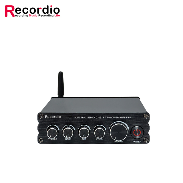 GAP-3116T Mini High Power Metal HiFi Amplifier TPA3116 Dual Core 50+50+100W 3-Channel Home Audio Amplifier