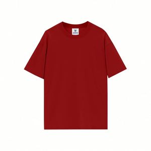 เสื้อยืดแขนสั้นทรงโอเวอร์ไซส์แบบกำหนดเอง ลายฟุตบอลสำหรับผู้ชาย ผ้าหนา - Product Image 4