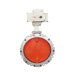 Válvula de aluminio V1fs V2fs 304 DN100-DN600 motorizada AC22V con doble o simple brida para polvo D016010003005D-02 - Product Image 3