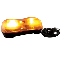 Nueva bombilla halógena ámbar de alta visibilidad Mini Barra de luces giratoria para señalización de rescate de vehículos de emergencia