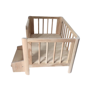 Fabriek Natuurlijk Hout Duurzaam Vloerbed Twin Floor Kids <span class=keywords><strong>Bed</strong></span> Frame Verstelbaar Houten Huisdier <span class=keywords><strong>Bed</strong></span> - Product Image 2