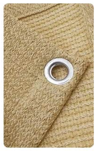 Dayanıklı HDPE Güneşlik Filesi %80 %95 Gölgelendirme Oranı Bahçe İçin 300gsm 320gsm 3*50m Kamp Örtüsü Bej Renkli Açık Hava Güneşlik Tentesi - Product Image 4