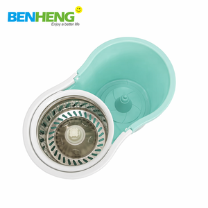 Juego de <span class=keywords><strong>Mopa</strong></span> Giratoria de Microfibra de 360 Grados con Centrifugadora y Cubeta para Limpieza de Pisos, <span class=keywords><strong>Mopa</strong></span> Mágica de Acero Inoxidable - Product Image 5