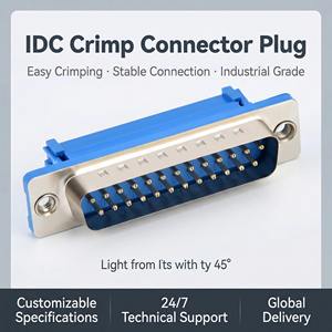 ハイパワー D-SUB メス DB9 ピン VGA コネクタ金メッキ PBT ブラックハウジング高品質はんだ接合ワイヤー - Product Image 3
