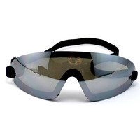 Nouveau design double ANSI Z87.1 lunettes de sécurité sportive légère bande élastique une pièce lunettes à lentille certifiée EN166 en plastique