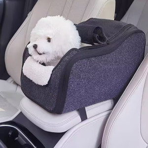 Asiento elevador portátil personalizado <span class=keywords><strong>para</strong></span> perros con correa de seguridad, bolsa de viaje <span class=keywords><strong>para</strong></span> perros, consola de <span class=keywords><strong>lona</strong></span> lavable <span class=keywords><strong>para</strong></span> coches, patrón sólido - Product Image 1