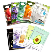 Cuidado DE LA PIEL Hoja facial Planta natural Fruta Aguacate Blanqueamiento Hoja hidratante Belleza Máscara facial