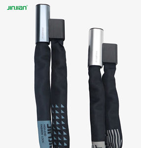 Jinjian Serrure à chaîne bleue Serrure de porte à chaîne <span class=keywords><strong>antivol</strong></span> pour vélo Couverture en nylon Logo personnalisé Serrure de porte à chaîne de sécurité Certificat <span class=keywords><strong>ART</strong></span> 1 - Product Image 1