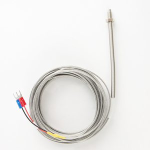 K loại NTC thermistor cảm biến với M6 vít Mùa Xuân Đầu <span class=keywords><strong>2</strong></span>*0.5mm dây thép không gỉ lưới vỏ bọc dụng cụ bộ máy - Product Image 3