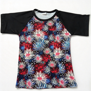 เสื้อยืดเด็กพิมพ์ลายผ้าไหมนม แขนระบาย รุ่นแร็กแลน สำหรับเด็กผู้หญิง รับผลิตแบบ OEM ODM เสื้อเด็กสั่งทำพิเศษ - Product Image 3