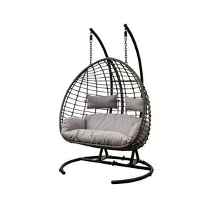 Quá Khổ mây đu ghế wicker đôi chỗ ngồi ngoài trời trứng ghế vườn đồ nội thất sân thượng lớn ghế bành Patio sâu ghế - Product Image 4