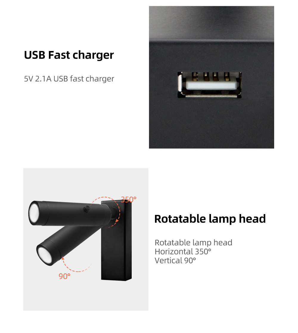 2021 New Concepts 3w Surface Mounted Led Ceiling Reading Light