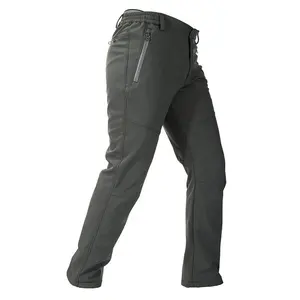 Fashion Waterproof Men Softshell Pants Casual Outdoor Clothing Warm Hiking Trousers