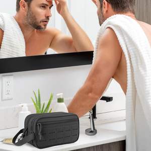 Factory Custom Premium Logo Hygiene EDC Tool <b>Molle</b> Pouches Dopp Kit Tactical for <b>Bag</b> Polyester Zipper Water Resistant for - Product Image 2