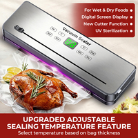 75kPa 120W 30cm 4L/min 8 Modes ecran tactile coupe-sac tuyau externe menage machine sous vide portative scelleuse sous vide