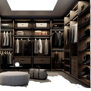 Mueble Moderno de Madera, Armario de Gran Capacidad, Almacenamiento Ajustable con Cajones y Estantes para Dormitorio - Product Image 4