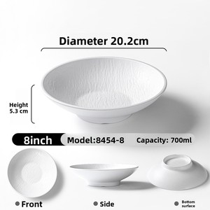 Xiangyuanmei Eco-Friendly Durable Plastic <b>Tableware</b> Large Bowl Commercial High-end Restaurant Hotel Cold Dish Side Dish - Product Image 6