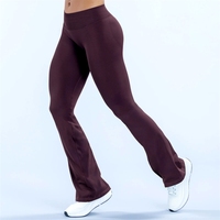 Pantalon de yoga américain sans couture taille haute pour femme, effet push-up, sans ligne gênante, respirant, séchage rapide, en microfibre, pour le sport
