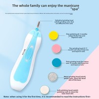 Coupe-ongles pour enfants anti-rayures CE RoHS, kit de manucure pour bébé, polisseuse électrique pour les ongles de bébé