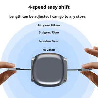Câble de données rétractable double Type-C à charge ultra-rapide 240W compatible avec les téléphones mobiles 15/16/17 et tablettes Android