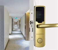 Kunci Pintu Elektronik Keamanan Baru Pembaca Kartu RFID Smart Card Kunci Hotel untuk Pintu Baja/Kuningan Penyimpanan Data Cloud