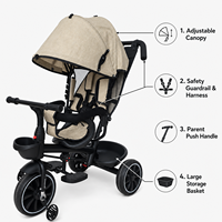 Cadeau pour enfants GEEN, nouveaux jouets cool pour Noël, tricycle pour bébé avec poignée de poussée/tricycle pour bébé personnalisé pas cher