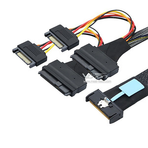 MCIO X8 74 Pin a <span class=keywords><strong>2</strong></span> X SFF-8639 U.<span class=keywords><strong>2</strong></span> cavo-50CM - Product Image 4