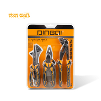 Dingqi outil professionnel 5 pièces ensemble de pinces coupantes pince à joint rainuré clé combinée ensemble d'outils à main