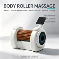 Grand rouleau de drainage lymphatique pour soulager les douleurs musculaires, machine de fitness noire, rouleau amincissant pour les jambes et le corps, chaise de massage