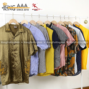 KingAAA Vente en gros de lots de chemises d'occasion pour hommes, mélangées, de marques originales, décontractées, à manches longues, en balles de 100 kg, stock de vêtements - Product Image 2