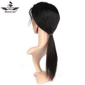 Chica de belleza cabello Virgen sin procesar de los proveedores a granel venta remy pelo recto Peluca de cabello humano