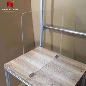 Conseil D'isolement <span class=keywords><strong>Cloison</strong></span> de Bureau de Bureau D'ordinateur De Haute Qualité Feuille Acrylique Transparente À Vendre - Product Image 5