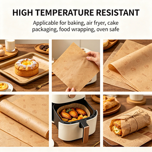 Papier sulfurisé personnalisé avec logo, résistant à l'huile et de qualité alimentaire, pour l'emballage de burgers, sandwichs et pâtisseries - Vente en gros usine - Product Image 4