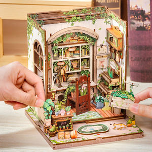 Kit <span class=keywords><strong>de</strong></span> fabrication artisanale en bois pour porte-livres - Puzzle 3D Fleur Cottage Décoration créative <span class=keywords><strong>de</strong></span> bureau à domicile et idée <span class=keywords><strong>de</strong></span> cadeau <span class=keywords><strong>de</strong></span> Noël unique - Product Image 6