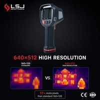Caméra thermique de lutte contre les incendies F1200 640x512 384x288 1200 ° Caméra IP67 WiFi de suivi froid/chaud pour la recherche et le sauvetage incendie TIC