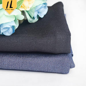 थोक 290gism लोचदार कपास पॉलिएस्टर टेन्डेक्स डेनिम खिंचाव बुना हुआ जींस कपड़े कच्चे खिंचाव डेनिम कपड़े - Product Image 2