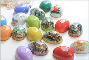 Decorazioni per Uova di Pasqua, Scatole Regalo in Latta per Feste, Formato Grande: <span class=keywords><strong>10</strong></span> X <span class=keywords><strong>6</strong></span>,5 X <span class=keywords><strong>6</strong></span> <span class=keywords><strong>cm</strong></span> - Product Image 3