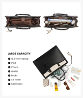 LOVEVOOK 2024 Ventes chaudes Sac à bandoulière professionnel Sac fourre-tout pour ordinateur Sac à main Imperméable Luxe Personnalisé Sac pour ordinateur portable en cuir pour femmes