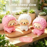 Jouet Squishy Alpaga Viral en PU à Rebond Lent, Jouet Anti-Stress à Presser, Jouet Fidget Unisexe Tous Âges, Vente en Gros Usine